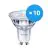 Confezione Multipack 10x Philips Corepro LEDspot GU10 PAR16 4W 345lm 36D - 827 Bianco Molto Caldo | Dimmerabile - Sostitutiva 50W