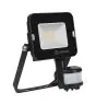 Ledvance Proiettore LED Compatto Nero 10W 900lm 100D - 830 Luce Calda | IP65 - Simmetrico - Sensore di movimento e luce