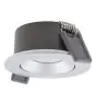 Ledvance Faretti LED Air Adjust Aluminium Argento 4W 320lm 36D - 930 Luce Calda | Ritaglio 68mm - IP23 - Miglior resa cromatica - Dimmerabile