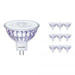 Confezione Multipack 10x Philips Corepro LEDspot GU5.3 MR16 7W 621lm 36D - 830 Luce Calda | Sostitutiva 50W