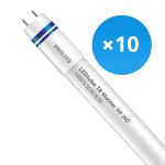 Confezione Multipack 10x Philips Tubo LED T8 MASTER (HF) High Output 14W 2000lm - 830 Luce Calda | 120cm - Dimmerabile - Sostitutiva 36W