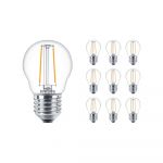 Confezione Multipack 10x Philips Corepro LEDbulb E27 Pera Chiara 7W 806lm - 827 Bianco Molto Caldo | Sostitutiva 60W