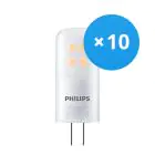 Confezione Multipack 10x Philips Corepro LEDcapsule G4 2.1W 210lm - 827 Bianco Molto Caldo | Dimmerabile - Sostitutiva 20W